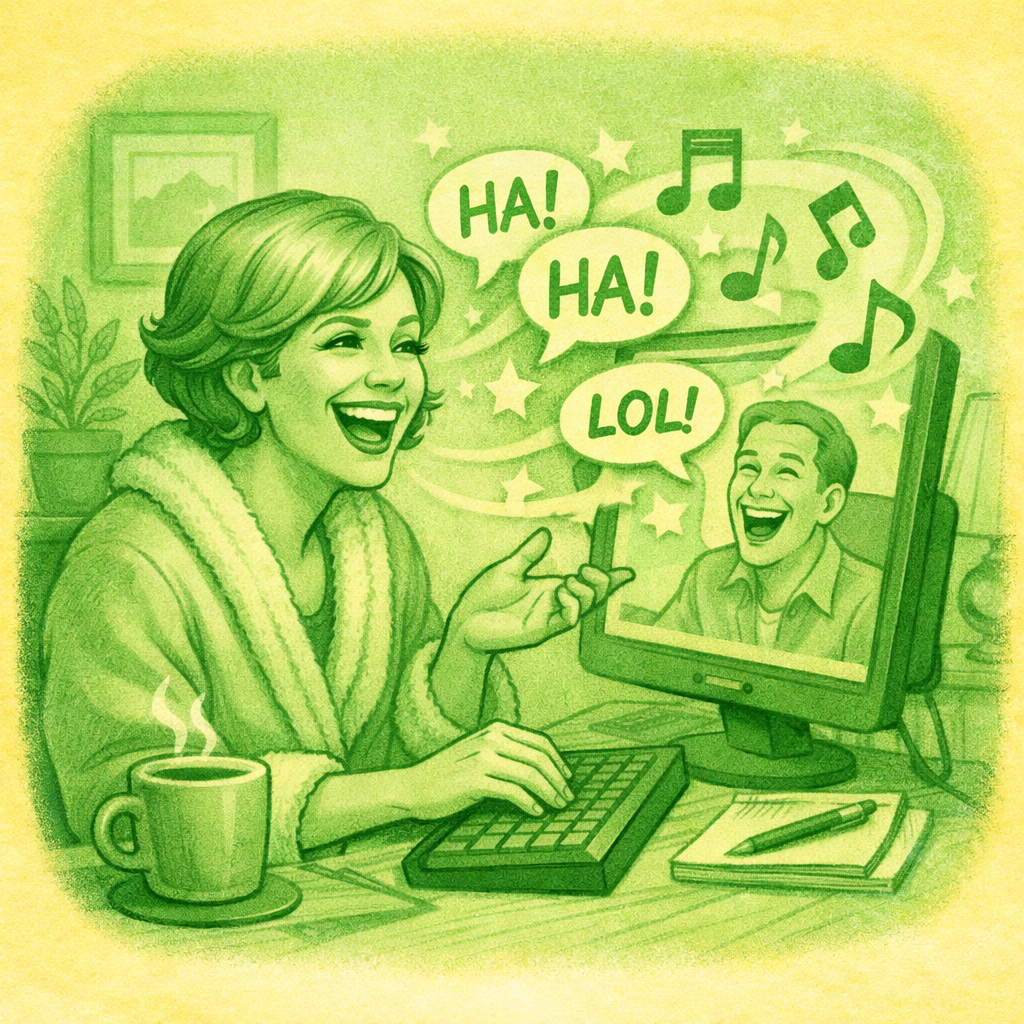 lady on computer